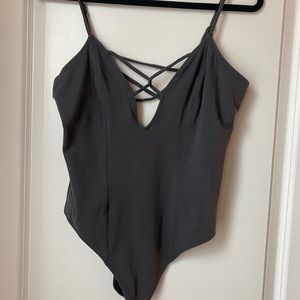 Express Charcoal Bodysuit